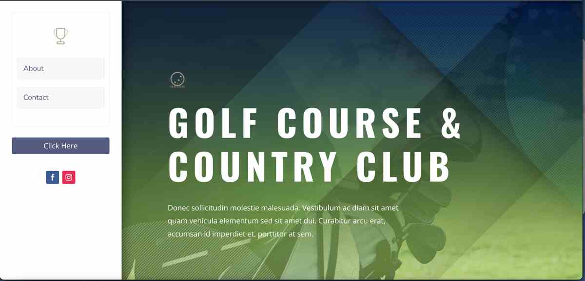 golf course theme home image 1