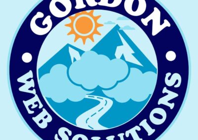 gordon web solutions mountains logo option